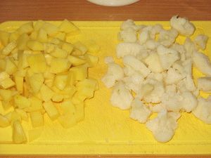 картофель и цветная капуста